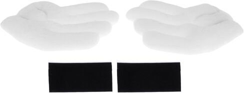 Motorcycle Helmet Accessories Decoration Arale Wings for Motorcycle Bicycle Skiing Helmets White Plush Sticker 2 Set in Saudi Arabia