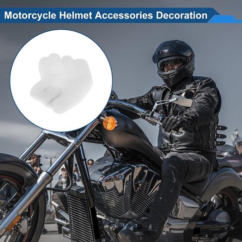 Motorcycle Helmet Accessories Decoration Arale Wings for Motorcycle Bicycle Skiing Helmets White Plush Sticker 2 Set in Saudi Arabia