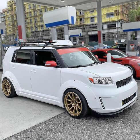 SPEC-D TUNING Angel eye + LED Projector Headlights Compatible with 2008-2010 Scion xB, Left + Right Pair Headlamps Assembly in Saudi Arabia