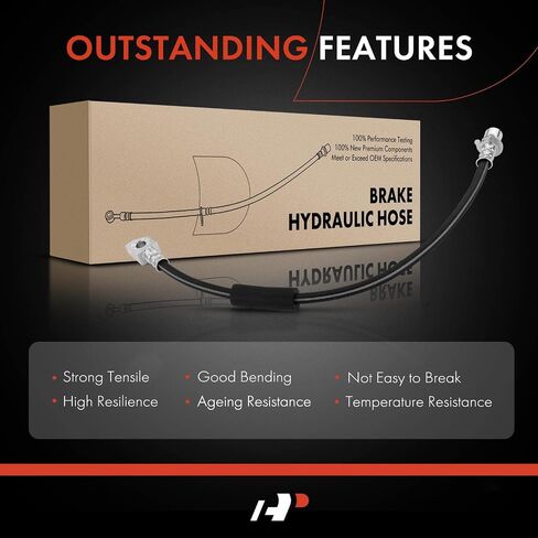 A-Premium Rear Driver Brake Hydraulic Hose Compatible with Select Ford and Lincoln Models - Expedition 2007-2014 5.4L 2015-2017 3.5L, Navigator 2007-2014 5.4L 2015-2017 3.5L - Replace# AL1Z2282B in Saudi Arabia