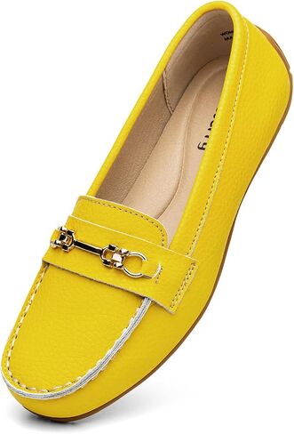 Loafers for Women Comfort Leather Loafers Cute Slip On Business Casual Dress Shoes Lightweight Work Flats Driving Mocs Walking Shoes for Women in Saudi Arabia