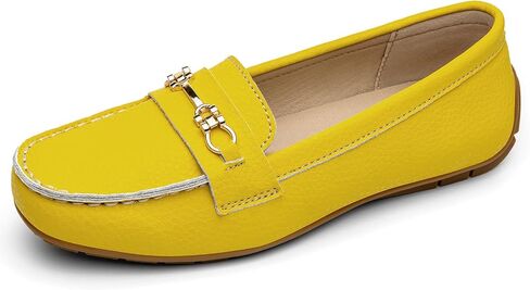 Loafers for Women Comfort Leather Loafers Cute Slip On Business Casual Dress Shoes Lightweight Work Flats Driving Mocs Walking Shoes for Women in Saudi Arabia