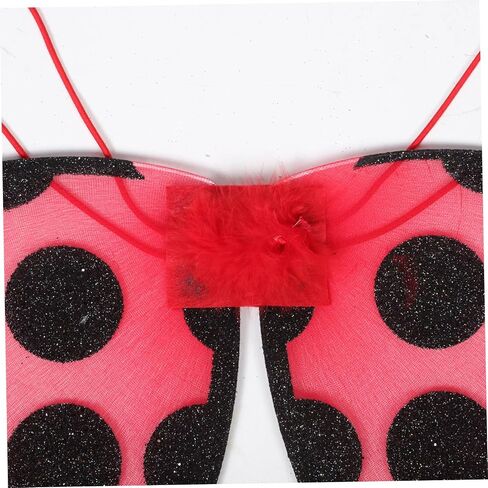 Foldable Ladybug Wings for Performance Red Cosplay Costume Prop Vibrant Color Easy to Carry Multipurpose Stage Party Accessory Random Color in Saudi Arabia