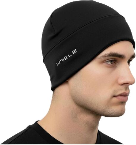 Thermal Running Skull Cap with Ear Flaps - Winter Hat for Men & Women, Windproof Athletic Beanie Helmet Liner in Saudi Arabia