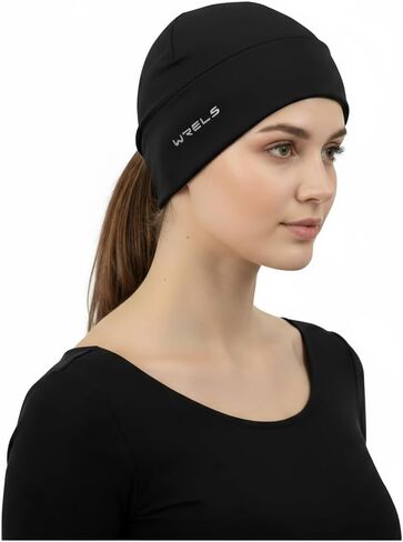 Thermal Running Skull Cap with Ear Flaps - Winter Hat for Men & Women, Windproof Athletic Beanie Helmet Liner in Saudi Arabia