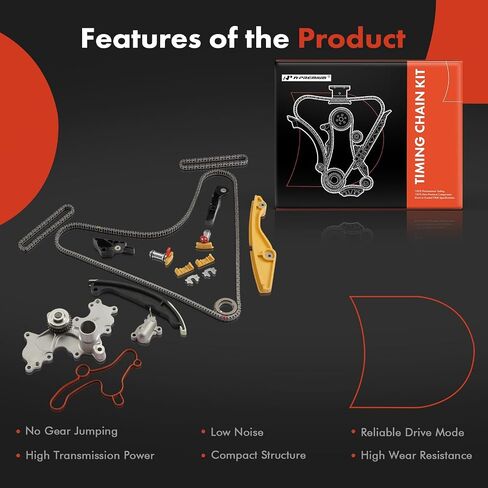A-Premium Engine Timing Chain Kit with Water Pump Compatible with Ford F-150 2011-2012/2015-2016, Mustang 2011-2017, Police Interceptor Utility 2016-2017, Transit-150, Transit-350 HD - 3.5L 3.7L in Saudi Arabia