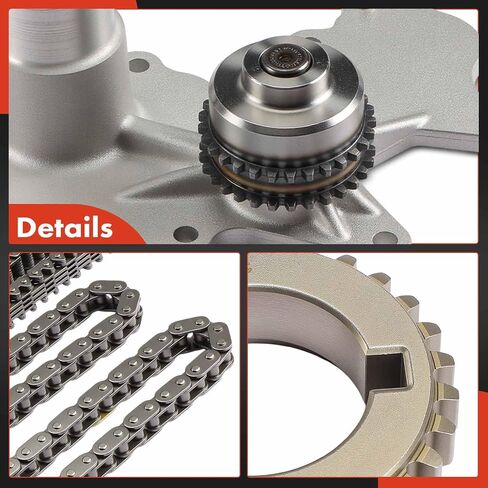 A-Premium Engine Timing Chain Kit with Water Pump Compatible with Ford F-150 2011-2012/2015-2016, Mustang 2011-2017, Police Interceptor Utility 2016-2017, Transit-150, Transit-350 HD - 3.5L 3.7L in Saudi Arabia