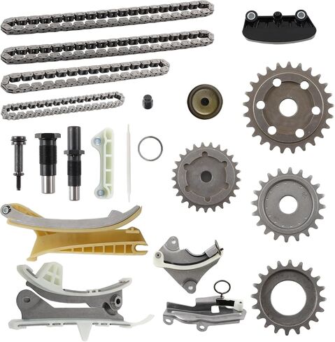 4.0 Engine Timing Chain Kit with Sprocket, Compatible with 1997-2010 Ford Explorer Mustang Ranger Mazda B4000 Mercury Mountaineer, Replaces 4L2Z6M290AA 4L2Z6M290AA, Fits 4.0L V6 SOHC Engine in Saudi Arabia
