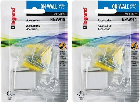 أغطية توصيل CordMate باللون الأبيض من Wiremold NMW910 in Kuwait