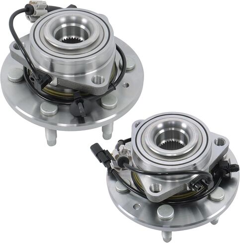 2 x 4WD Front Wheel Bearing and Hub Assembly Replacement for Silverado Sierra 1500 Tahoe Yukon XL Escalade with ABS 6-Lug 515160 in Saudi Arabia