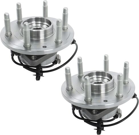 2 x 4WD Front Wheel Bearing and Hub Assembly Replacement for Silverado Sierra 1500 Tahoe Yukon XL Escalade with ABS 6-Lug 515160 in Saudi Arabia
