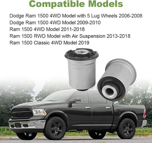 طقم جلبة ذراع التحكم متوافق مع Ram 1500 2011-2019 Dodge Ram 1500 2006-2010 لاستبدال K200184 4670451AA in Saudi Arabia
