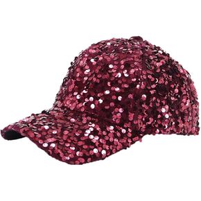 الترتر قبعة بيسبول للنساء الفتيات قبعة سائق الشاحنة قبعة الشمس جولف قبعة بواقٍ للشمس سباركلي بلينغ 80s قبعة الحفلات للسفر الهيب الأعلى الشاطئ in Kuwait