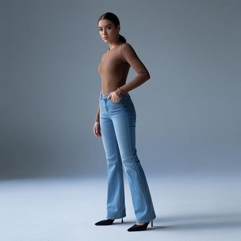 Sol Living Shapewear for Women Tummy Control Bodysuit Body Shaper Tummy Control Seamless Bodysuit Slimming Long Sleeve Top in Saudi Arabia