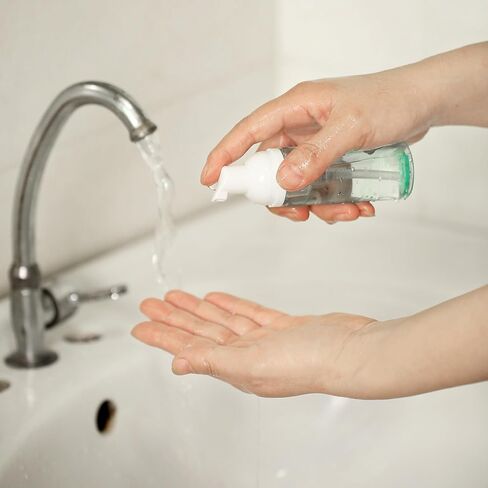 3 عبوات من زجاجات مضخة الرغوة للسفر بحجم 60 مل/2 أونصة موزع صابون رغوي صغير الحجم، موزع صابون رغوي بلاستيكي شفاف، حاويات مضخة صغيرة فارغة قابلة لإعادة الملء (ألوان مختلطة) in Kuwait