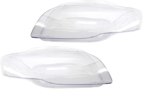 Zhisheng Headlight Lens Cover Shell Front Lampshade Replace for Audi A4 B7 S4 2005 2006 2007 2008, Left & Right Side in Saudi Arabia