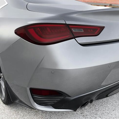 SlickMod PreCut Vinyl Smoke Tint for 2017-2022 Infiniti Q60 Tail Light (20% Dark Smoke, 2. Taillight Cutout) in Saudi Arabia