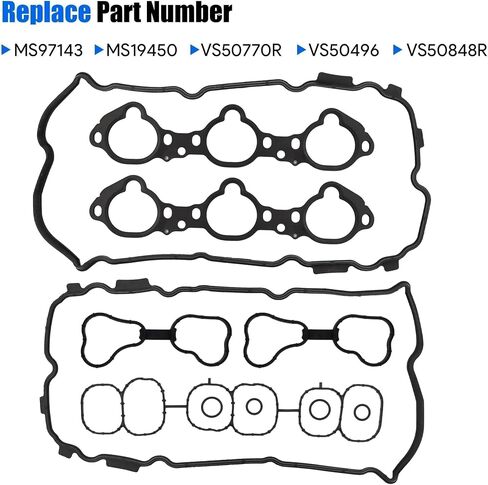 Engine Valve Cover and Intake Engine Manifold Gasket Set Fit for Nissan Infiniti Vehicle 3.5L V6 2007-2024 Altima Maxima Murano Pathfinder Quest 2014-2016 QX60 JX35 Replace# MS97143 VS50770R in Saudi Arabia