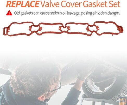 HiSport MS 96780 Engine Intake Manifold Gasket Set Replacement for Volkswagen Tiguan Jetta Compatible with Audi A4 A3 2.0L 2005-2018 Replace 06F129717D in Saudi Arabia