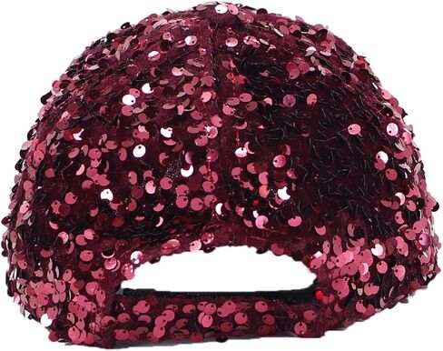 Sequin Baseball Cap for Women Girls Trucker Hat Sun Hat Golf Visor Hat Sparkly Bling 80s Party Hat for Hip Top Beach Travel in Kuwait