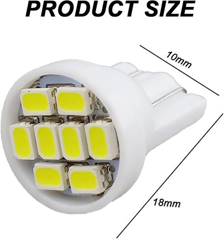7X t10 LED لمبة قياس العدادات LED Dash Kit لوحة القيادة LED مصابيح كهربائية بديلة بيضاء باردة لشاحنة Ford 1993-1996 Bronco F150 F250 F350، Ford 1980-1986 F100 F150 F250 F350 Truck in Kuwait