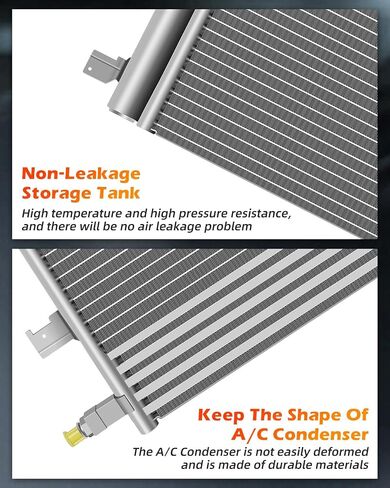 OCPTY A/C AC Condenser Air Conditioning Condenser Compatible with 2015-2018 for Cadillac for Escalade | 2015-2018 for Cadillac for Escalade ESV，replace 4283 condensers in Saudi Arabia