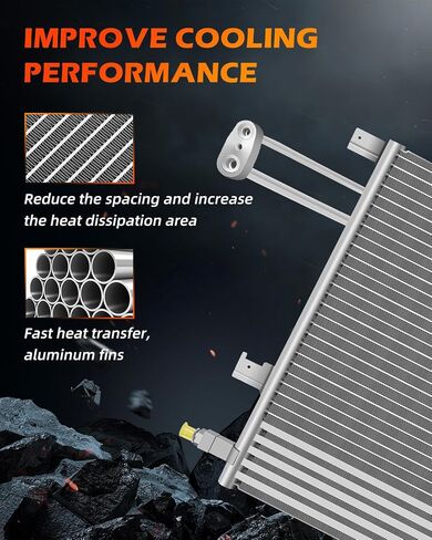 OCPTY A/C AC Condenser Air Conditioning Condenser Compatible with 2015-2018 for Cadillac for Escalade | 2015-2018 for Cadillac for Escalade ESV，replace 4283 condensers in Saudi Arabia
