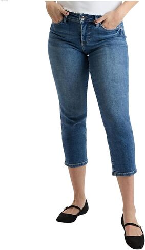 Royalty For Me Womens Women's High Rise Premium Stretch Crop Slim Straight Leg in Saudi Arabia