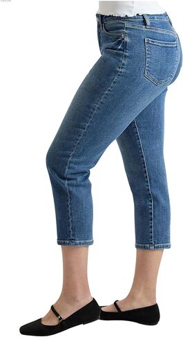 Royalty For Me Womens Women's High Rise Premium Stretch Crop Slim Straight Leg in Saudi Arabia