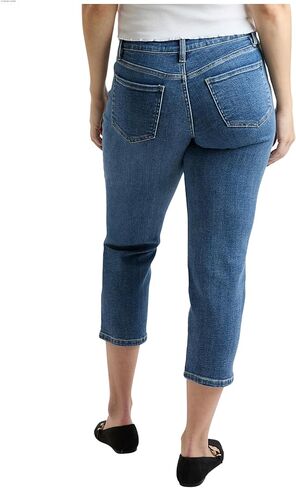 Royalty For Me Womens Women's High Rise Premium Stretch Crop Slim Straight Leg in Saudi Arabia