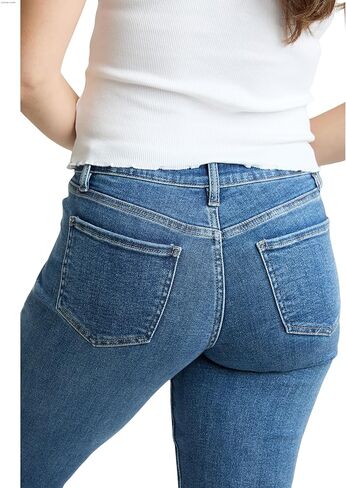 Royalty For Me Womens Women's High Rise Premium Stretch Crop Slim Straight Leg in Saudi Arabia