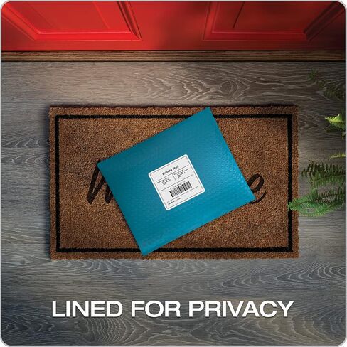 Quality Park Bubble Mailers, 8.25" x 11", Shipping Envelopes, Water Resistant Poly Padded Envelopes, Berry Print, 25 Pack (QUA85873) in Kuwait