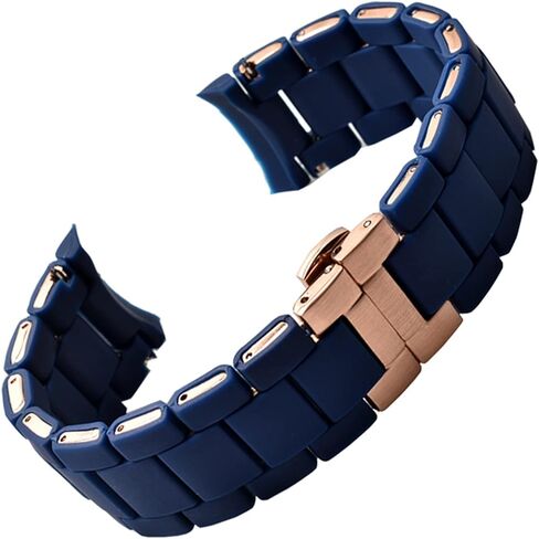 White black Silicone rubber clad steel watch band For Armani AR5905|5906|5920|5919|5859 women 20mm man 23mm Wrist strap Bracelet in Kuwait
