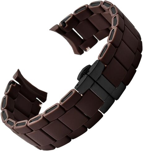 White black Silicone rubber clad steel watch band For Armani AR5905|5906|5920|5919|5859 women 20mm man 23mm Wrist strap Bracelet in Kuwait