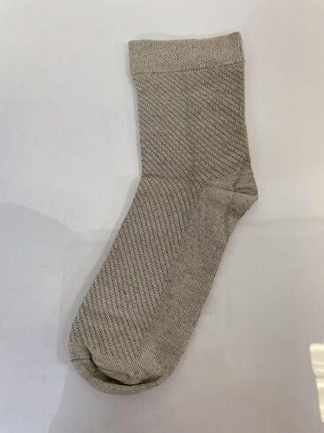 Hemp Organic Linen Crew Socks, Light Gray, Textured Knit, Casual Comfort, 5 Pack in Saudi Arabia
