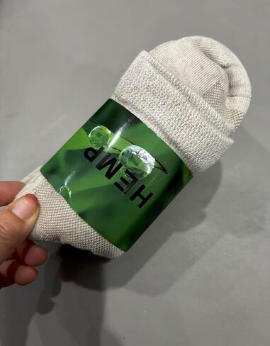 Hemp Organic Linen Crew Socks, Light Gray, Textured Knit, Casual Comfort, 5 Pack in Saudi Arabia