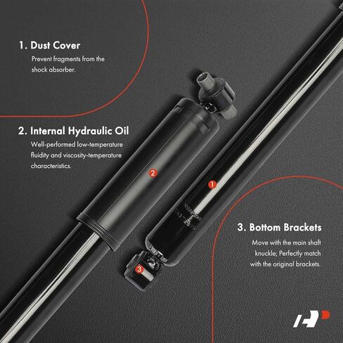 A-Premium Rear Shock Absorber Compatible with Jeep JL Series Wrangler 2018-2024, 2-PC Set in Saudi Arabia