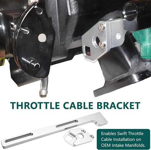 Throttle Cable Bracket Fits for Sheet Metal Intake Manifold Aluminum Chevy 4.8 5.3 5.7 6.0 Corvette Camaro Pontiac Replaces 551446 LS1 LS2 LS6 in Saudi Arabia