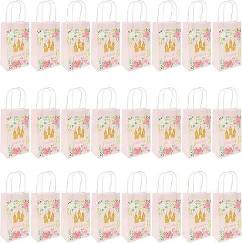 BLUE PANDA 24 Pack Pastel Tie Dye Paper Gift Bags with Handles for Boutique and Small Business Supplies (10 x 8 x 4 In) in Kuwait