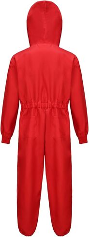 زي الهالوين للبالغين للرجال بذلة حمراء لملابس العمل التنكرية in Kuwait