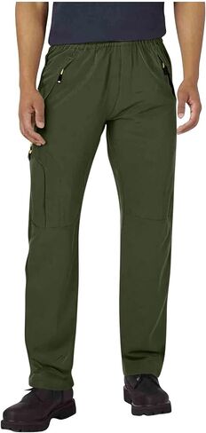 سروال رجالي مرن للمشي لمسافات طويلة مقاوم للماء سريع الجفاف وخفيف الوزن Sweatpant في الهواء الطلق مع جيب بسحاب in Saudi Arabia