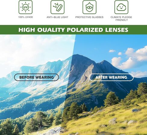 Fanshen Square Polarized Sunglasses for Men, 3 Pack Lightweight UV Protection Sun Glasses for Driving Fishing Golf in Kuwait