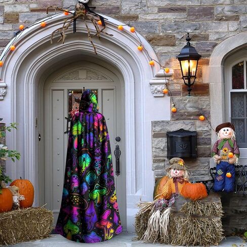 عباءة بغطاء للرأس للبالغين من الجنسين، رأس أشباح وردي لطيف لأزياء الهالوين التنكرية in Kuwait