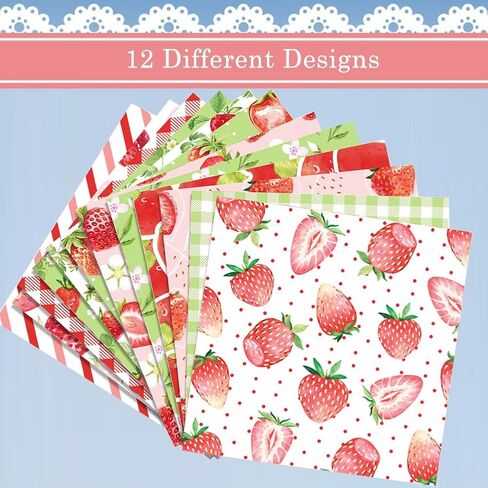 GORGECRAFT 24 Sheets 12 Styles Brick Scrapbook Paper Pad 5.98x5.98inch Single-Sided Decorative Decoupage Cardstock Paper Background Supplies for Journaling Planners Card Making Photo Album Origami in Saudi Arabia