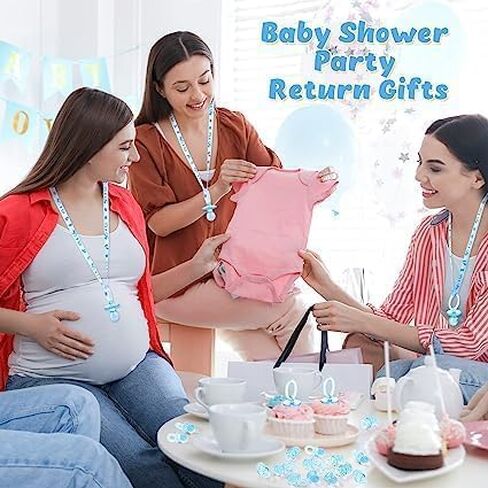 100 قطعة لهاية صغيرة من GLOGLOW، ألعاب لهاية أطفال ملونة من الأكريليك، ألعاب صغيرة مهدئة لتعميد الأطفال لتزيين حفلات أعياد الميلاد (مزيج الألوان الشفاف) اللهايات in Kuwait