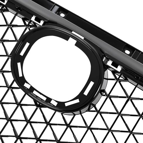 KUAFU Front Grill Compatible with 2014 2015 2016 Mazda 3 Axela Bumper Upper Hood Grille Painted Black in Saudi Arabia