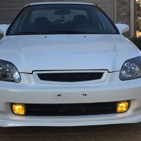Spec-D Tuning JDM Black Metal Type Mesh Front Hood Grille R Compatible with 1996-1998 Honda Civic EK DX LX EX in Saudi Arabia