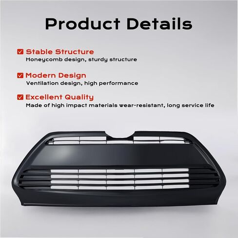KARPAL Front Bumper Grille Upper and Lower Grill Set with Fog Covers Brackets Fit for 2017 2018 2019 Toyota Corolla LE XLE CE in Saudi Arabia