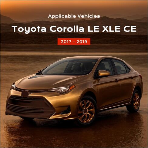 KARPAL Front Bumper Grille Upper and Lower Grill Set with Fog Covers Brackets Fit for 2017 2018 2019 Toyota Corolla LE XLE CE in Saudi Arabia