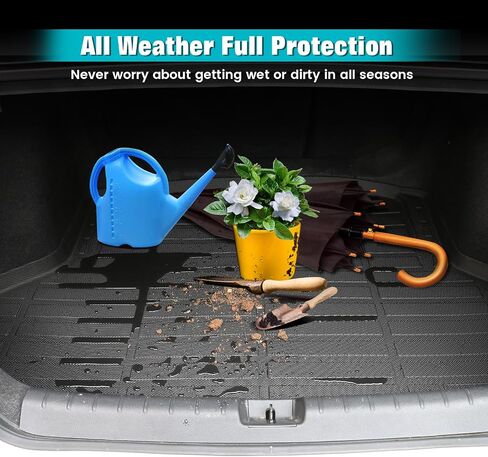FREEMOTOR802 Compatible with 2023-2025 Dodge Hornet 2024-2025 Alfa Romeo Tonale Trunk Mat, Black 3D Molded Car Rear Carpets Liner Protection TPE All Weather Boot Tray Cover Protector Pad in Saudi Arabia